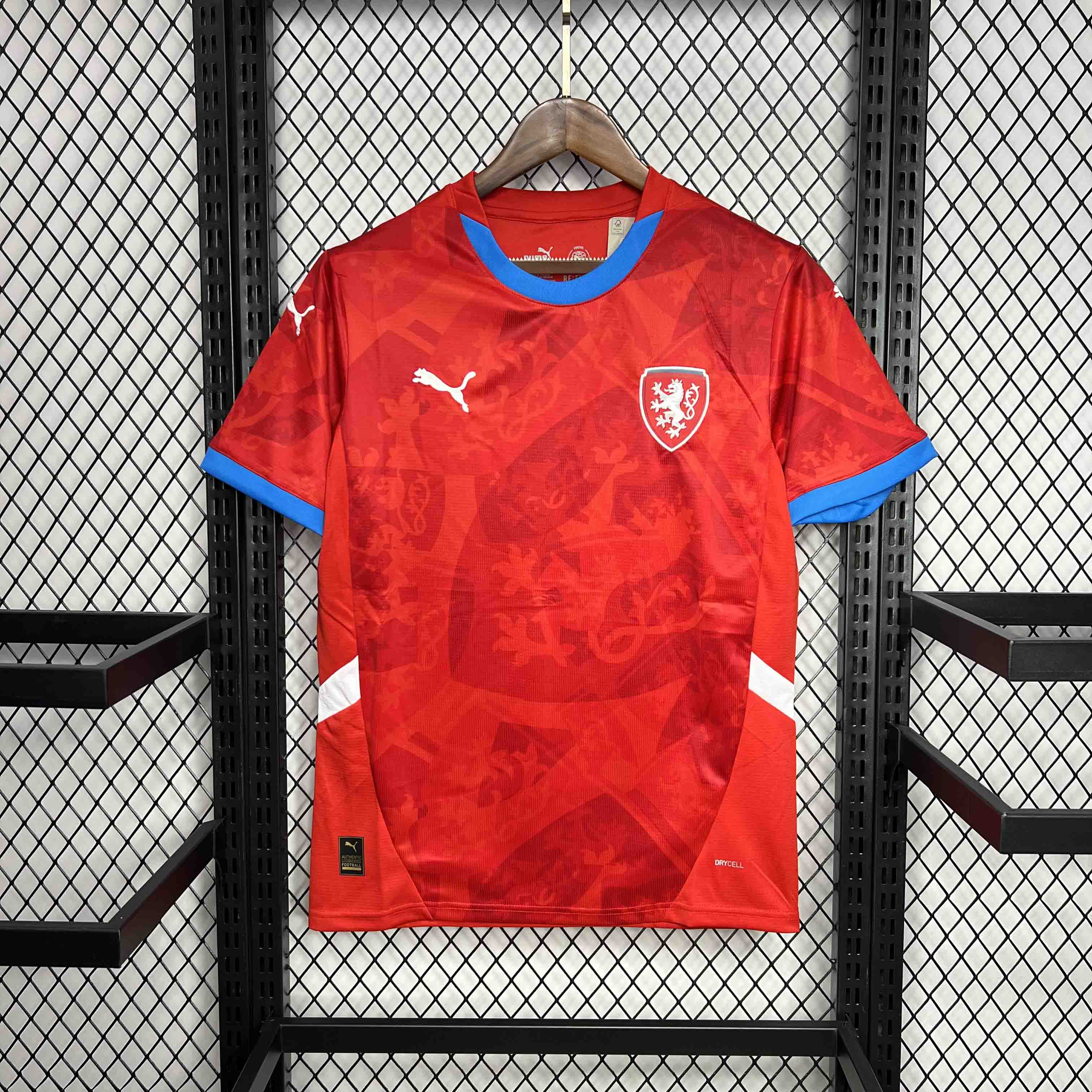 AlphaJersey-Czech Republic 2024 Home Stadium Jersey - Fans Version