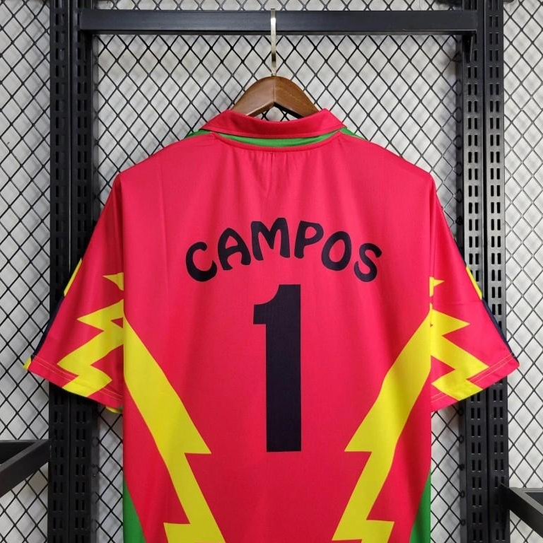 AlphaJersey-Retro Mexico 1994 Goalkeeper Red Yellow Jersey