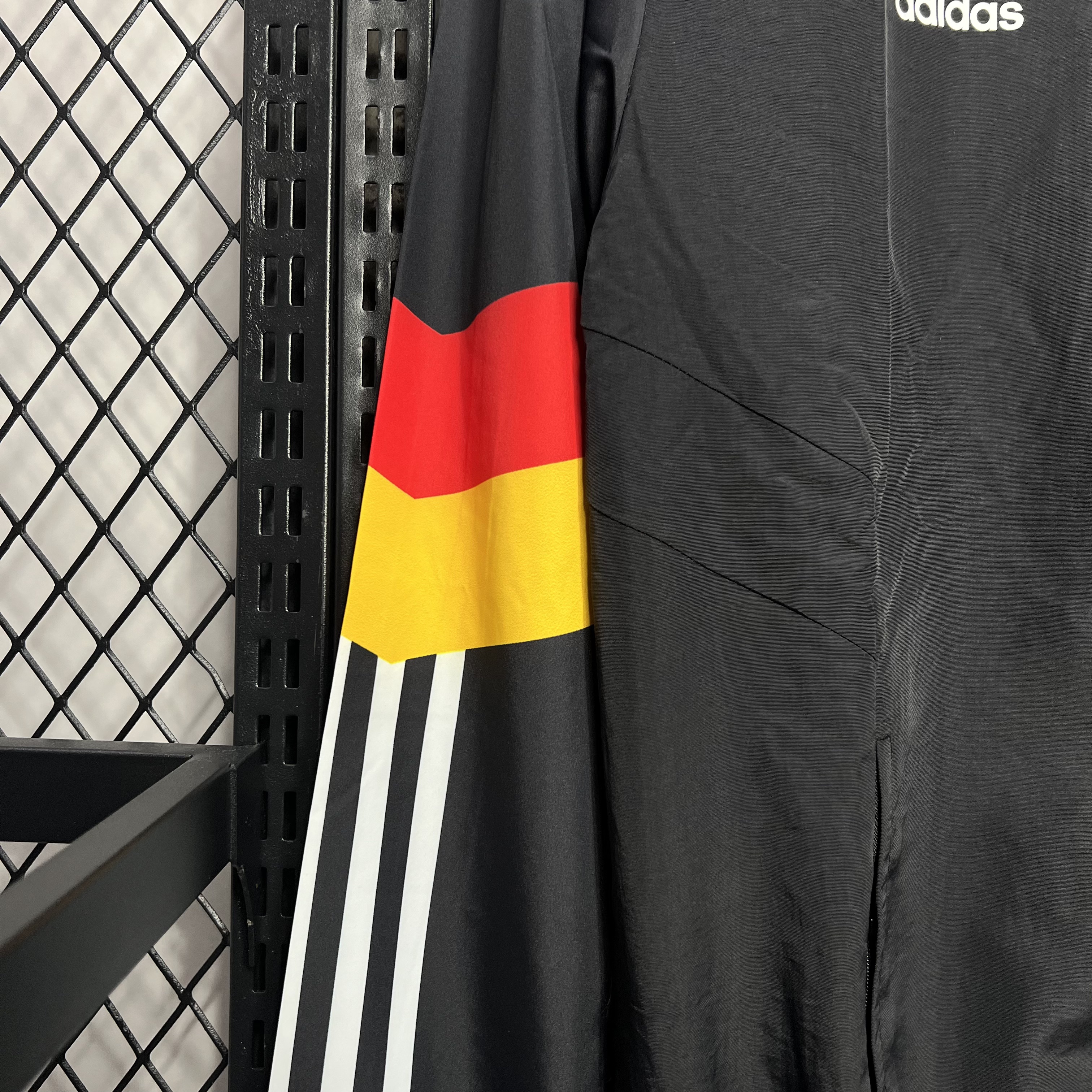 AlphaJersey-Germany 2024 Black Windbreaker - Player Version