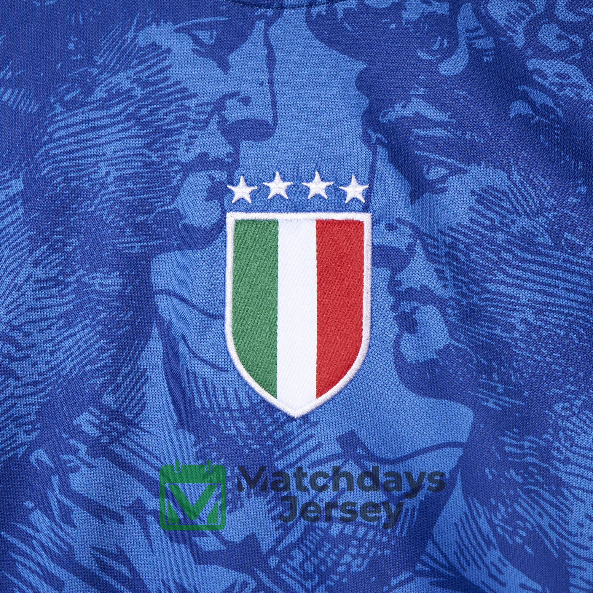 AlphaJersey-Italy 2024 Blue Special Edition Jersey - Fans Version