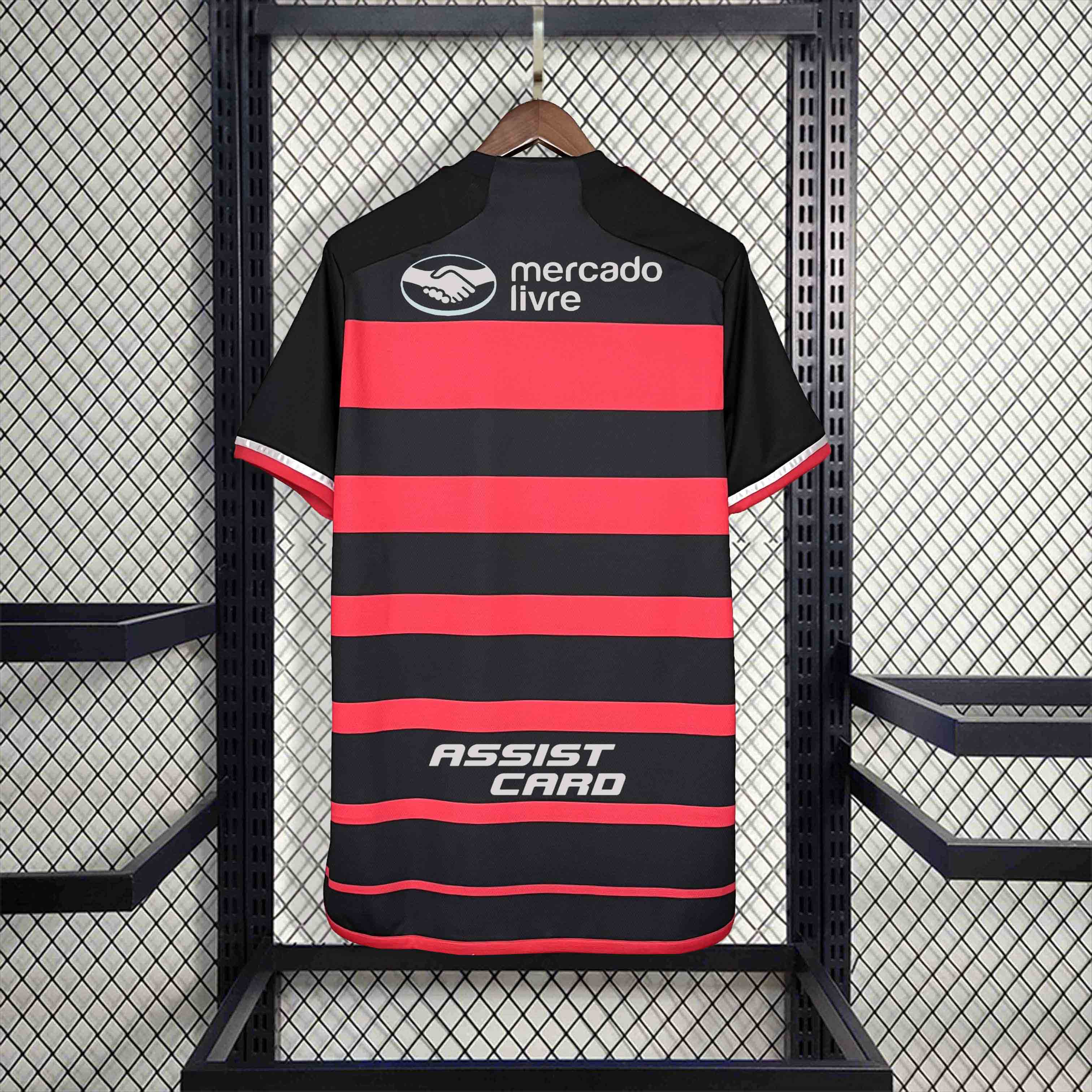 AlphaJersey-Flamengo 2024 Home Stadium Jersey With All Sponsor - Fans Version