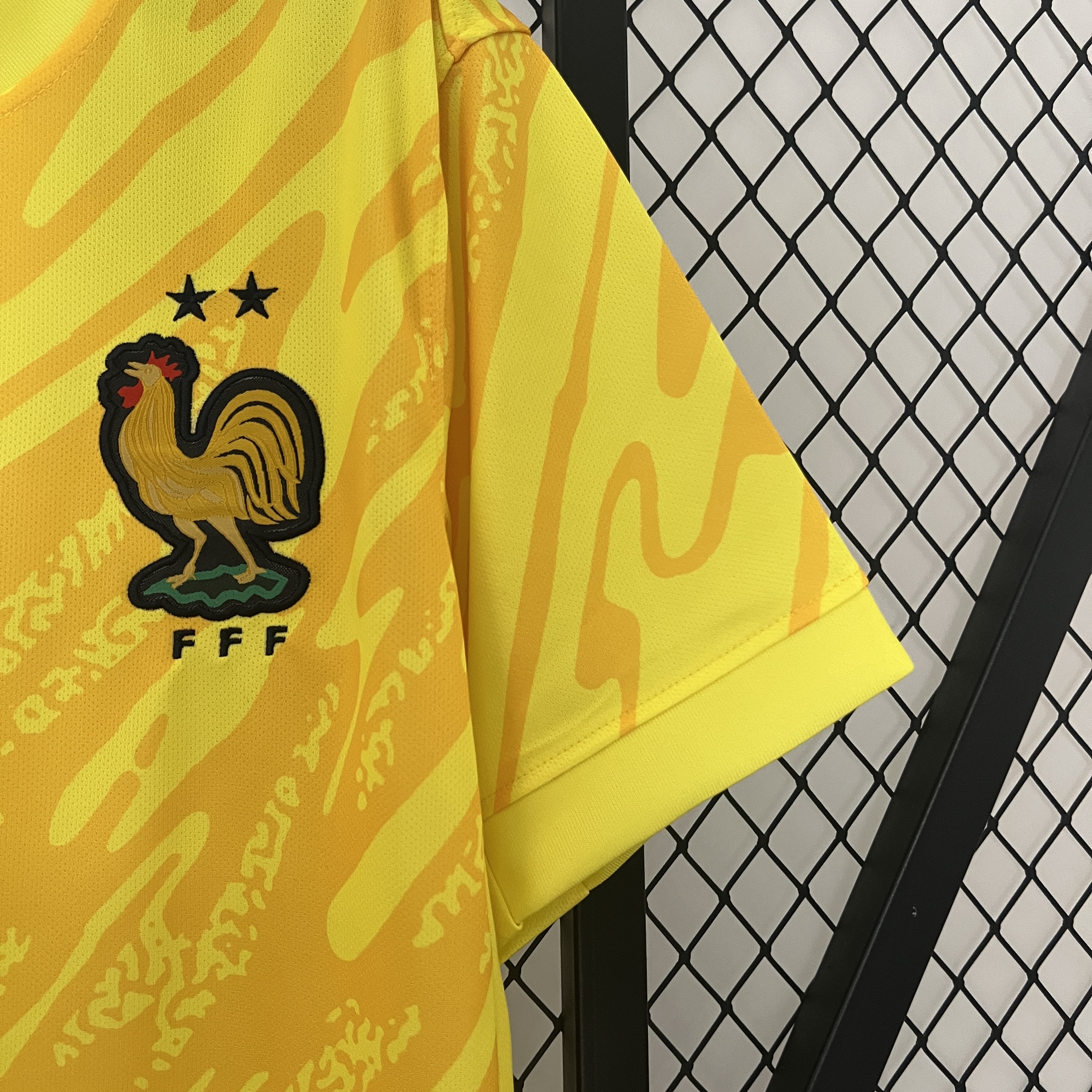 AlphaJersey-France 2024 Yellow Goalkeeper Jersey - Fans Version