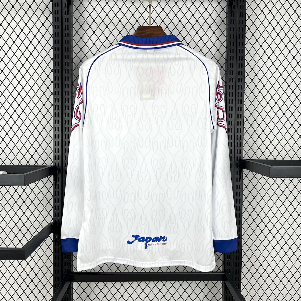 AlphaJersey-Retro Japan 1998 Away Long Sleeves Jersey