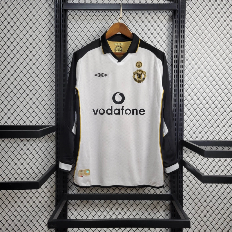 AlphaJersey-Retro Manchester United 01-02 100th Anniversary Long Sleeve Special Edition Jersey