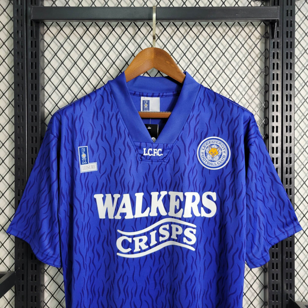 AlphaJersey-Retro Leicester city 1992-94 Home Stadium Jersey