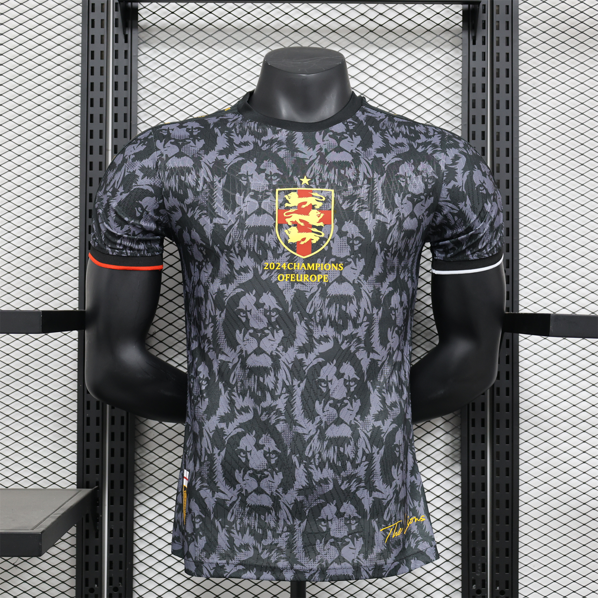 AlphaJersey-England 2024 Black The Lions Special Edition Jersey - Player Version
