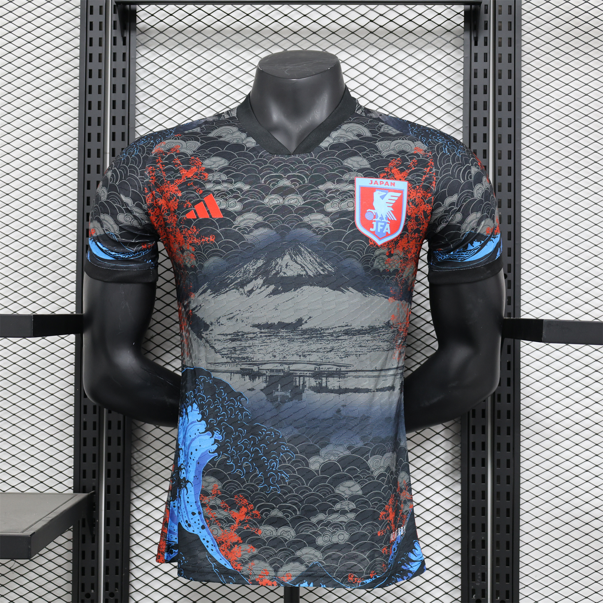 AlphaJersey-Japan 2024 Fuji Mountain Special Edition Black Jersey - Player Version