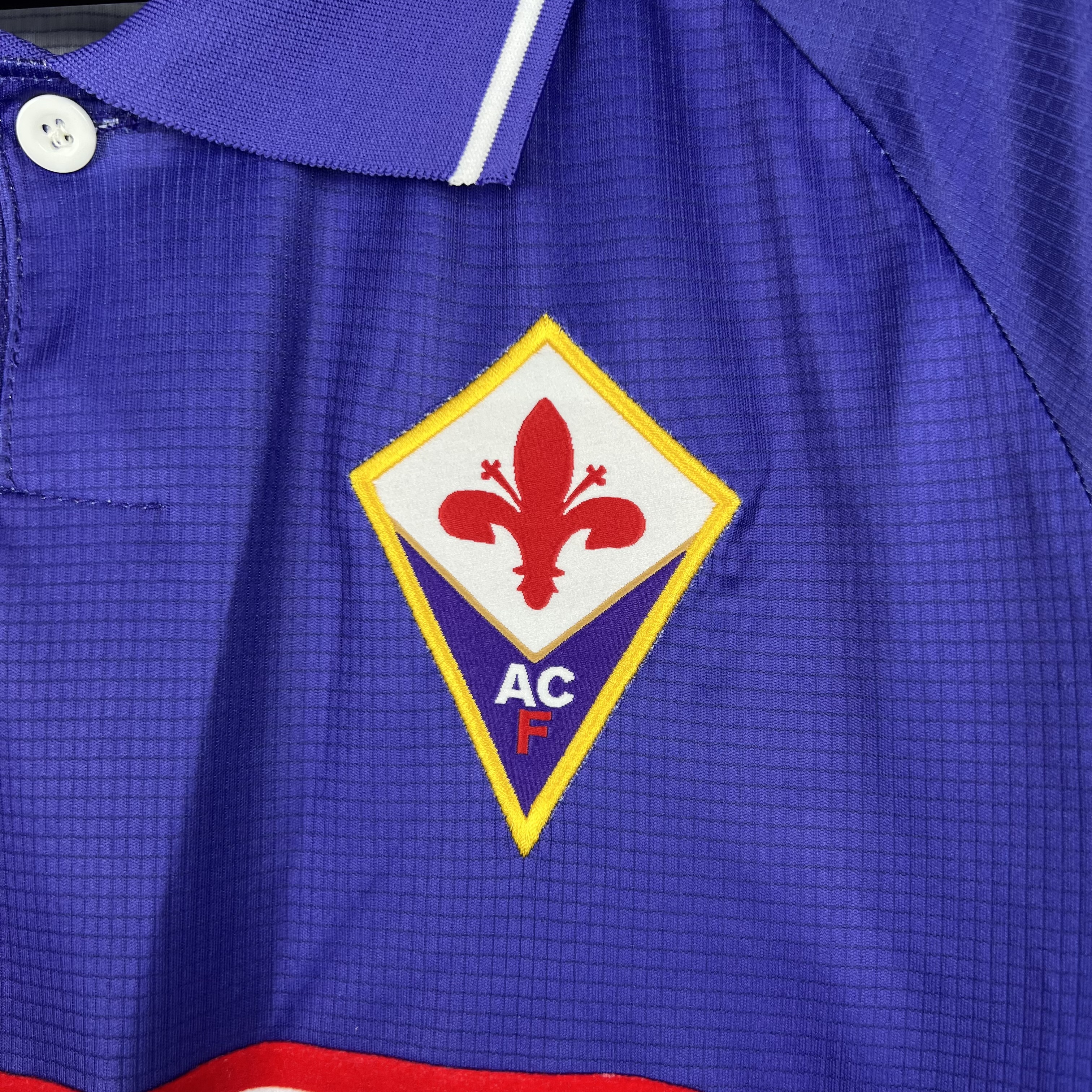 AlphaJersey-Retro Fiorentina 1998 Home Stadium Long Sleeve Jersey