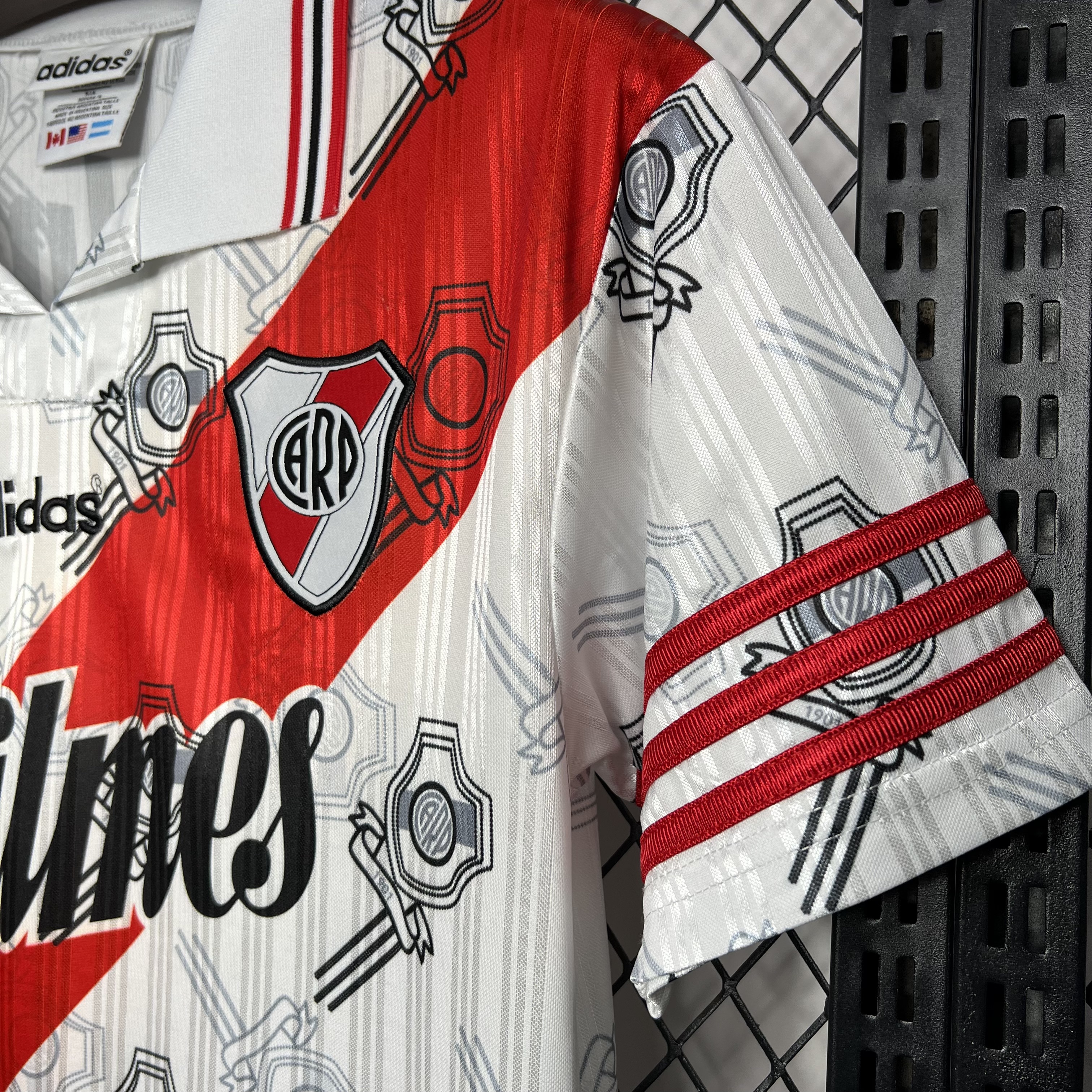 AlphaJersey-Retro River Plate 1996-97 Home Stadium Jersey