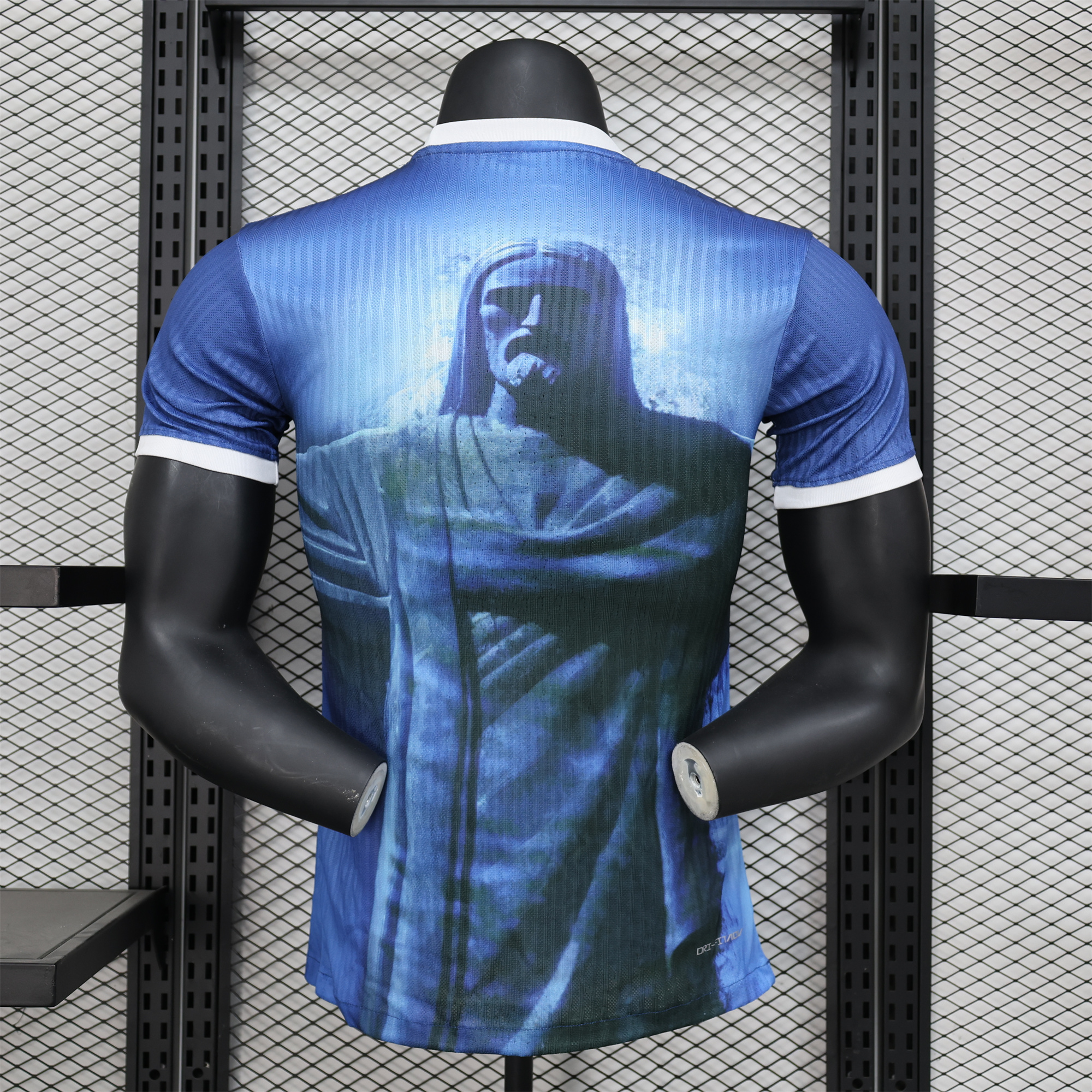 AlphaJersey-Brazil 2024 Blue Christ the Redeemer Statue Jersey - Player Version