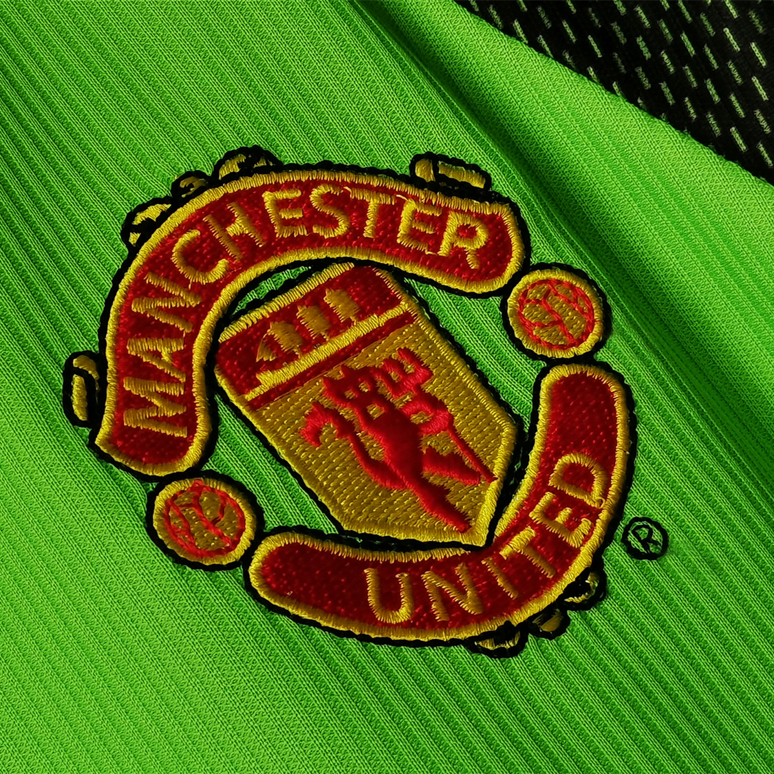 AlphaJersey-Retro Manchester United 98-99 Green Goalkeeper Long Sleeve Jersey