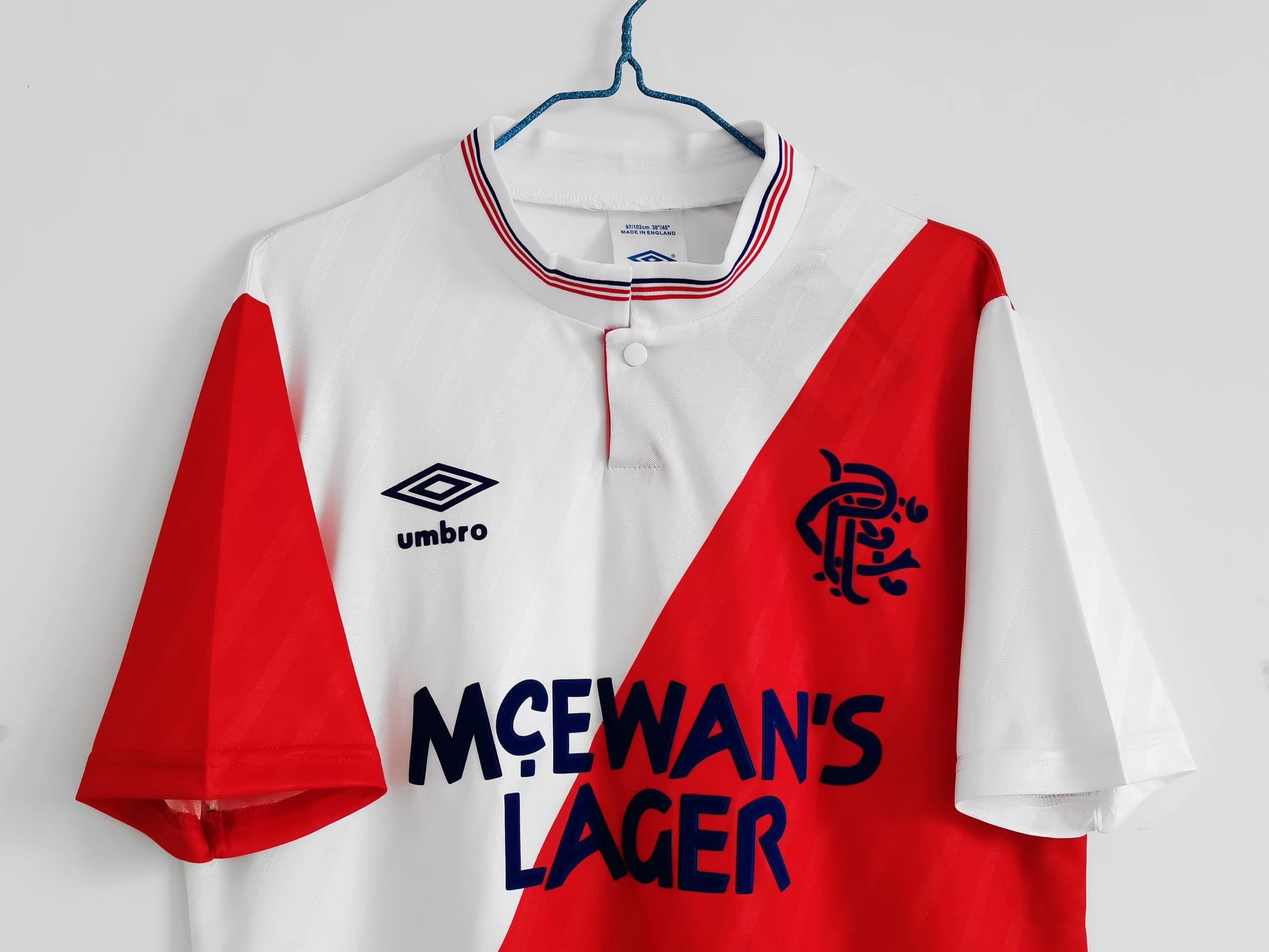 AlphaJersey-Retro Glasgow Rangers 1987-88 Away Stadium Jersey