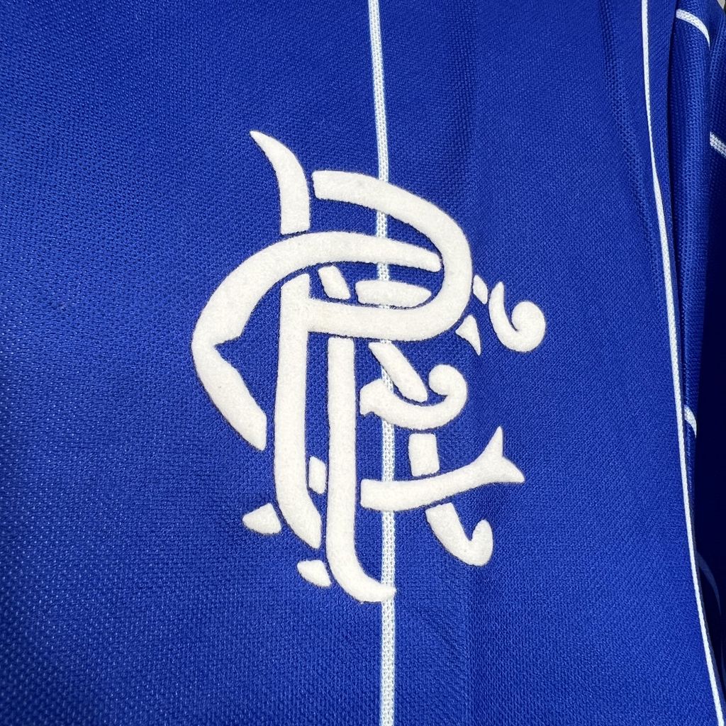 AlphaJersey-Retro Glasgow Rangers 1982-83 Home Stadium Jersey