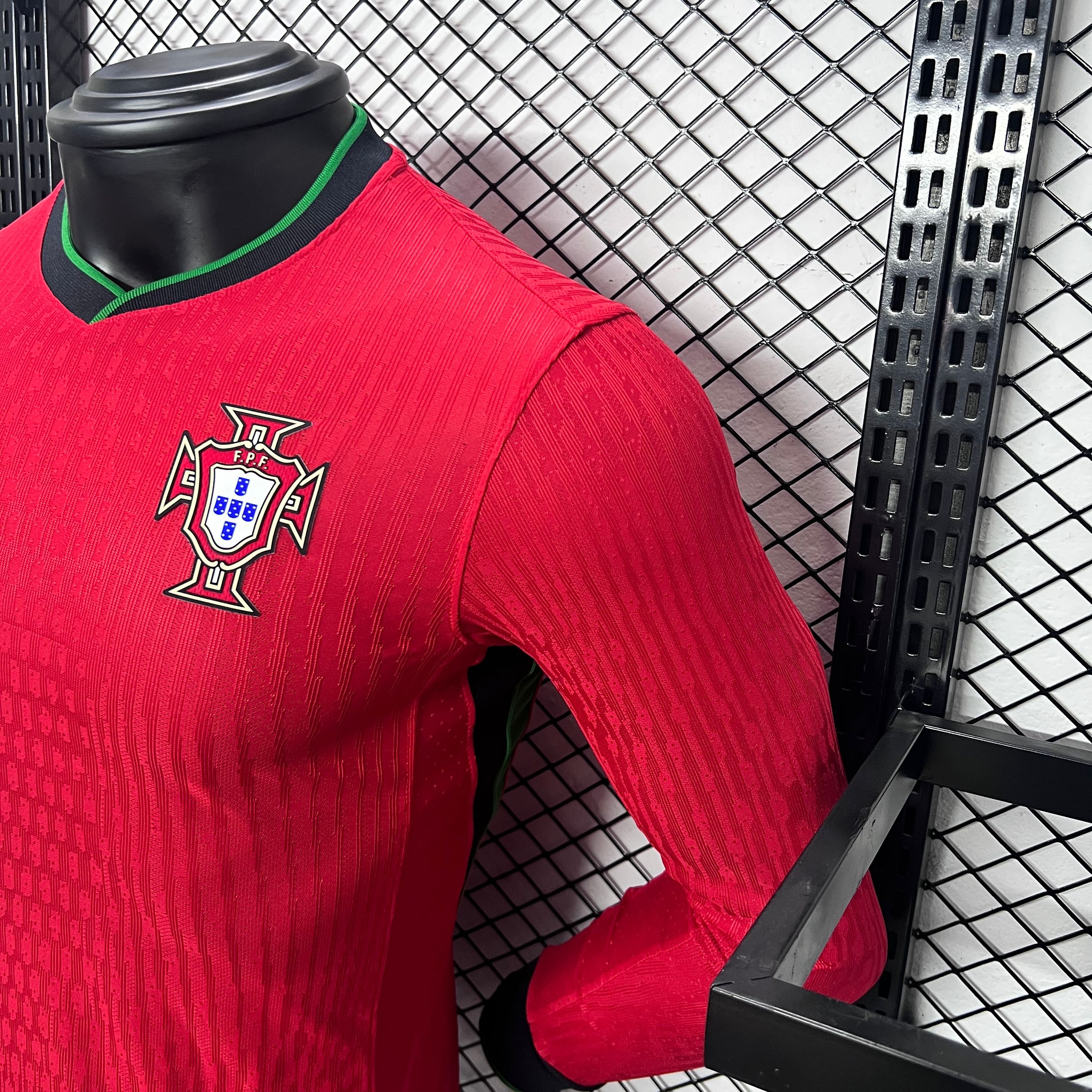 AlphaJersey-Portugal 2024 Home Stadium Long Sleeve Jersey - Player Version