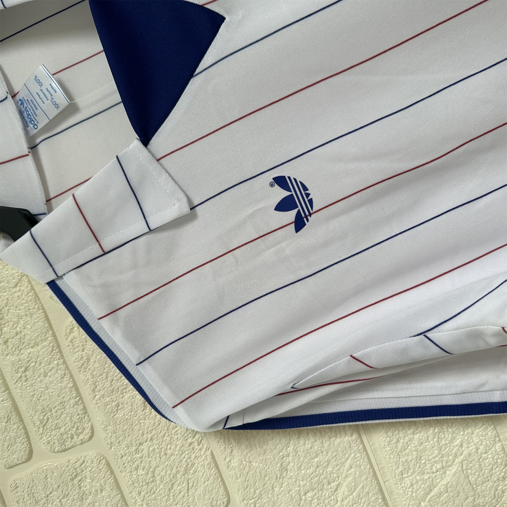 AlphaJersey-Retro France 1980-82 Away Long Sleeve Jersey