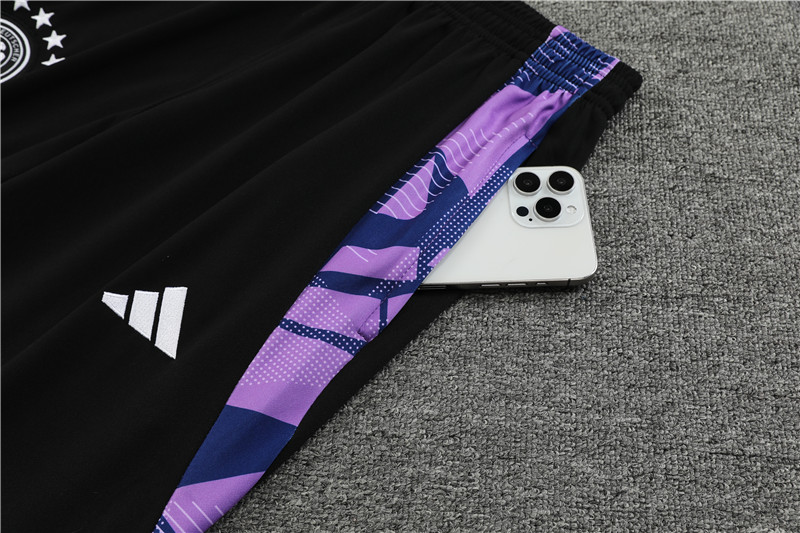 AlphaJersey-Germany 2024 Long Sleeve Training Set - White With Black
