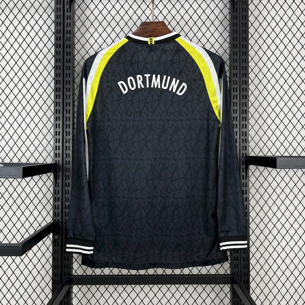 AlphaJersey-Retro Dortmund 1995-96 Away Long Sleeves Jersey