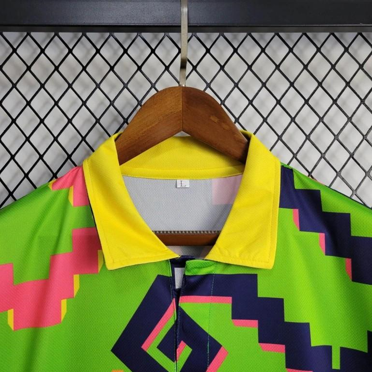 AlphaJersey-Retro Mexico 1995 Goalkeeper Green Black Jersey