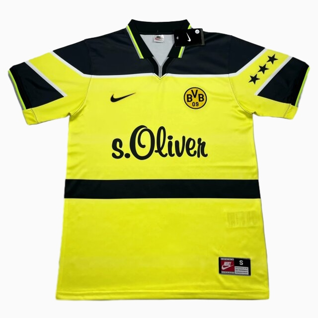AlphaJersey-Retro Dortmund 1997-98 Home Stadium Jersey