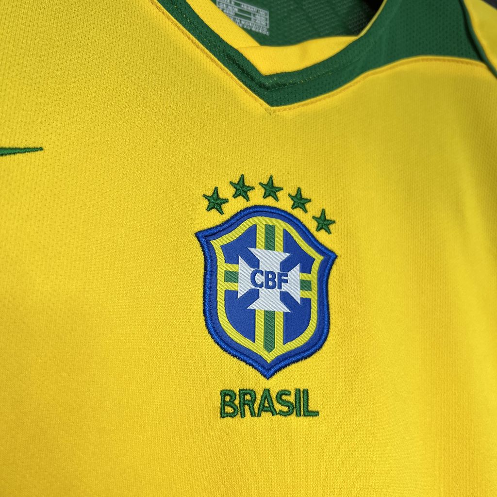 AlphaJersey-Retro Brazil 2004 Home Jersey