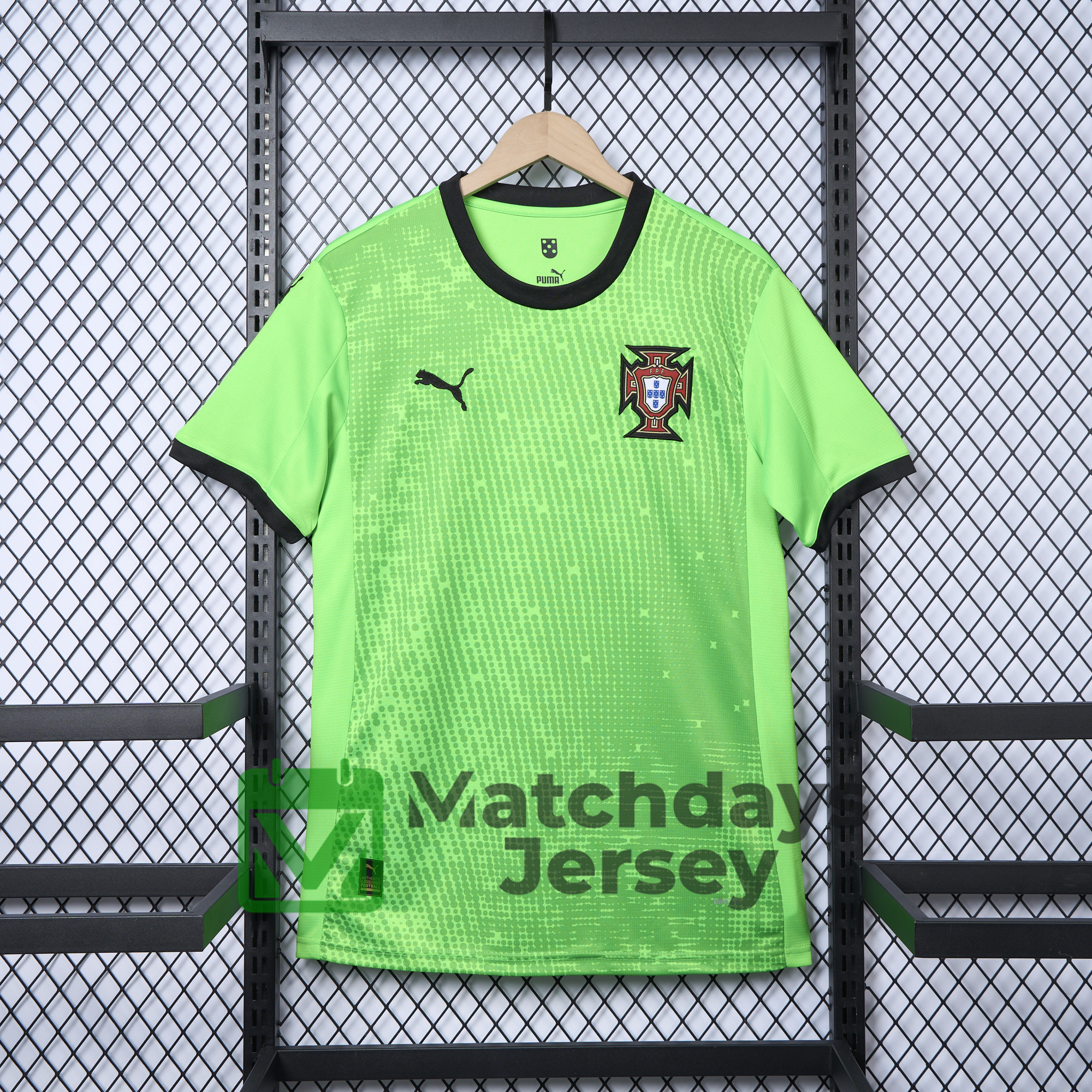 AlphaJersey-Portugal 2025-26 Green Goalkeeper Jersey - Fans Version