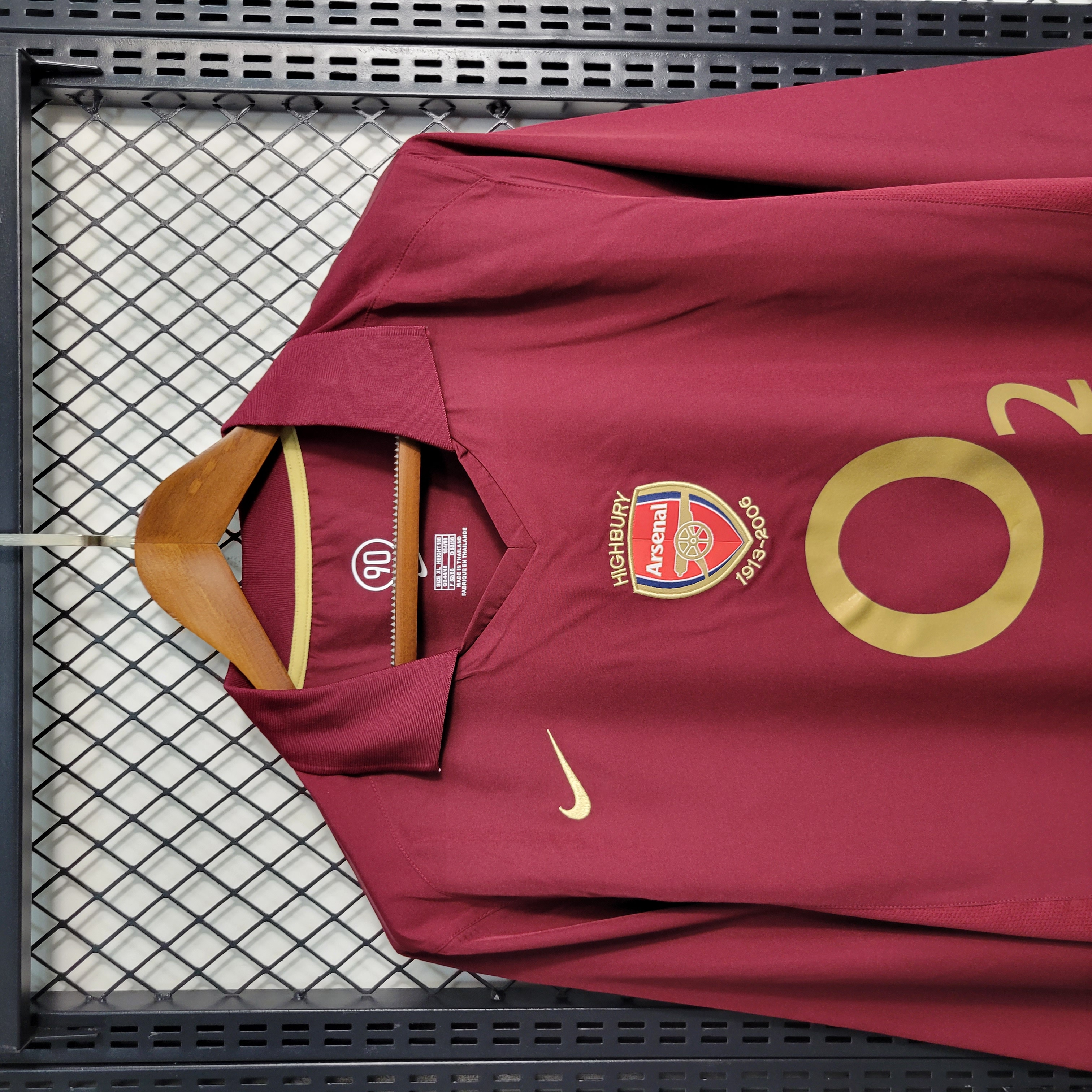 AlphaJersey-Retro Arsenal 05-06 Home Stadium Long Sleeve Jersey