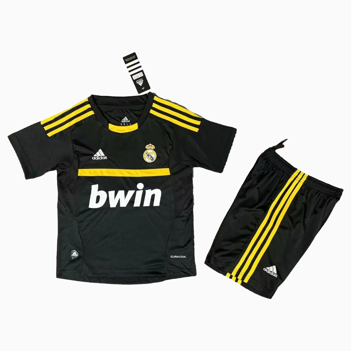 AlphaJersey-Retro Real Madrid 11-12 Black Goalkeeper Kids Kit