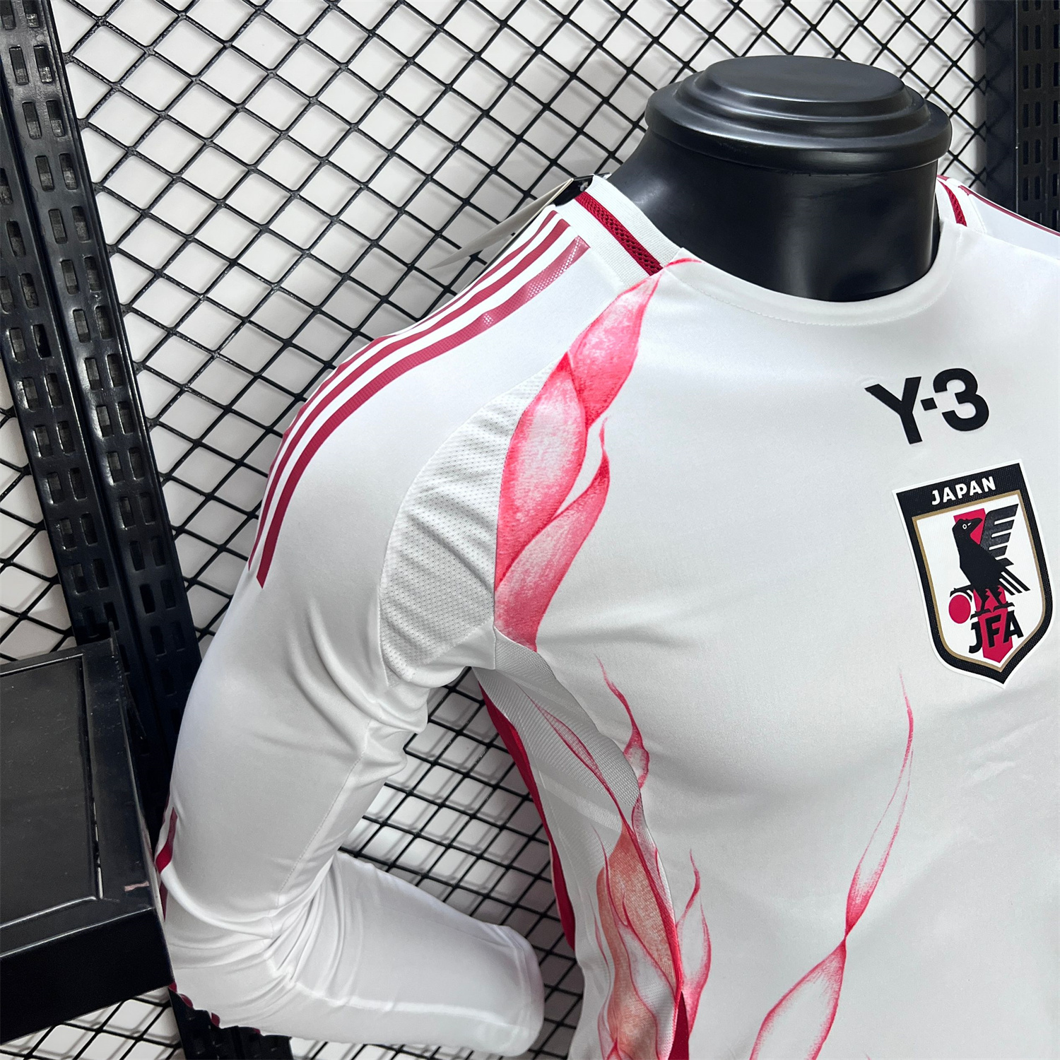 AlphaJersey-Japan 2024 Y3 Away Long Sleeve Jersey - Player Version