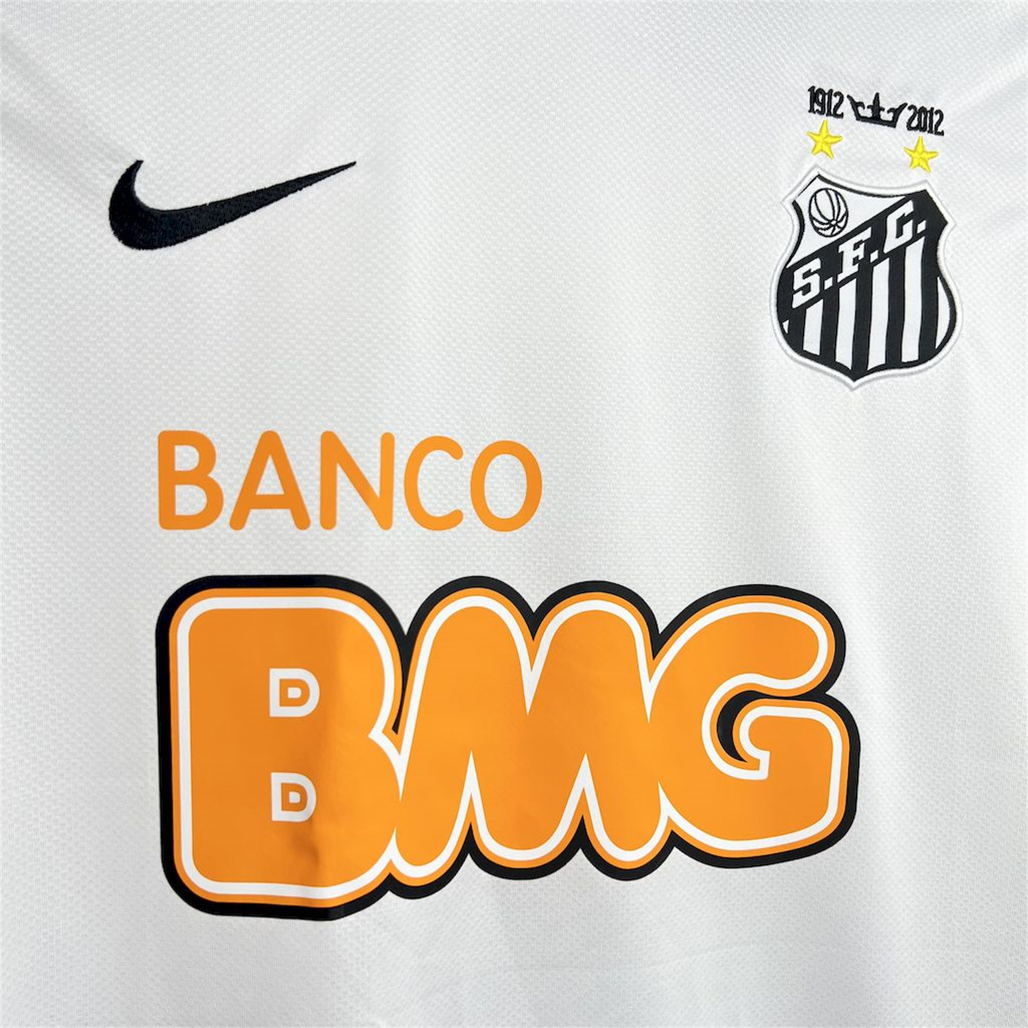 AlphaJersey-Retro Santos 2012 Home Long Sleeve Jersey