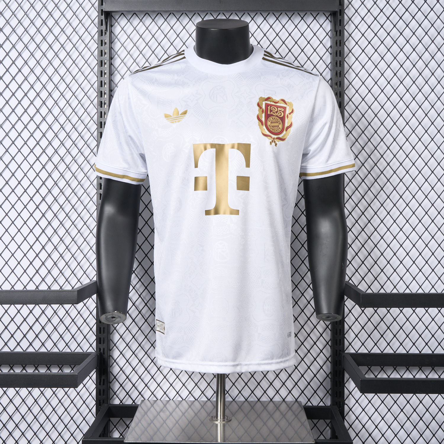 AlphaJersey-Bayern Munich 2025 White 125th Anniversary Jersey - Player Version