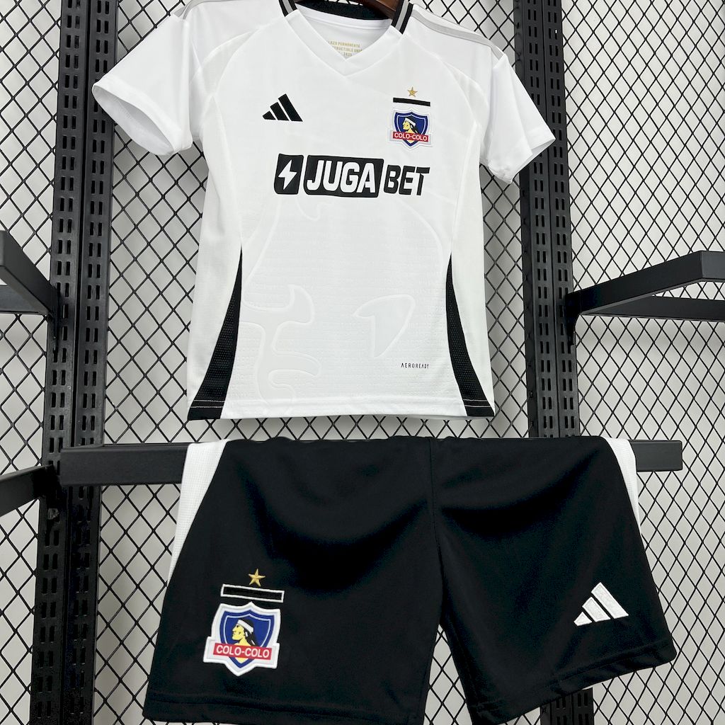 AlphaJersey-Colo Colo 2025 Home Kids Kit