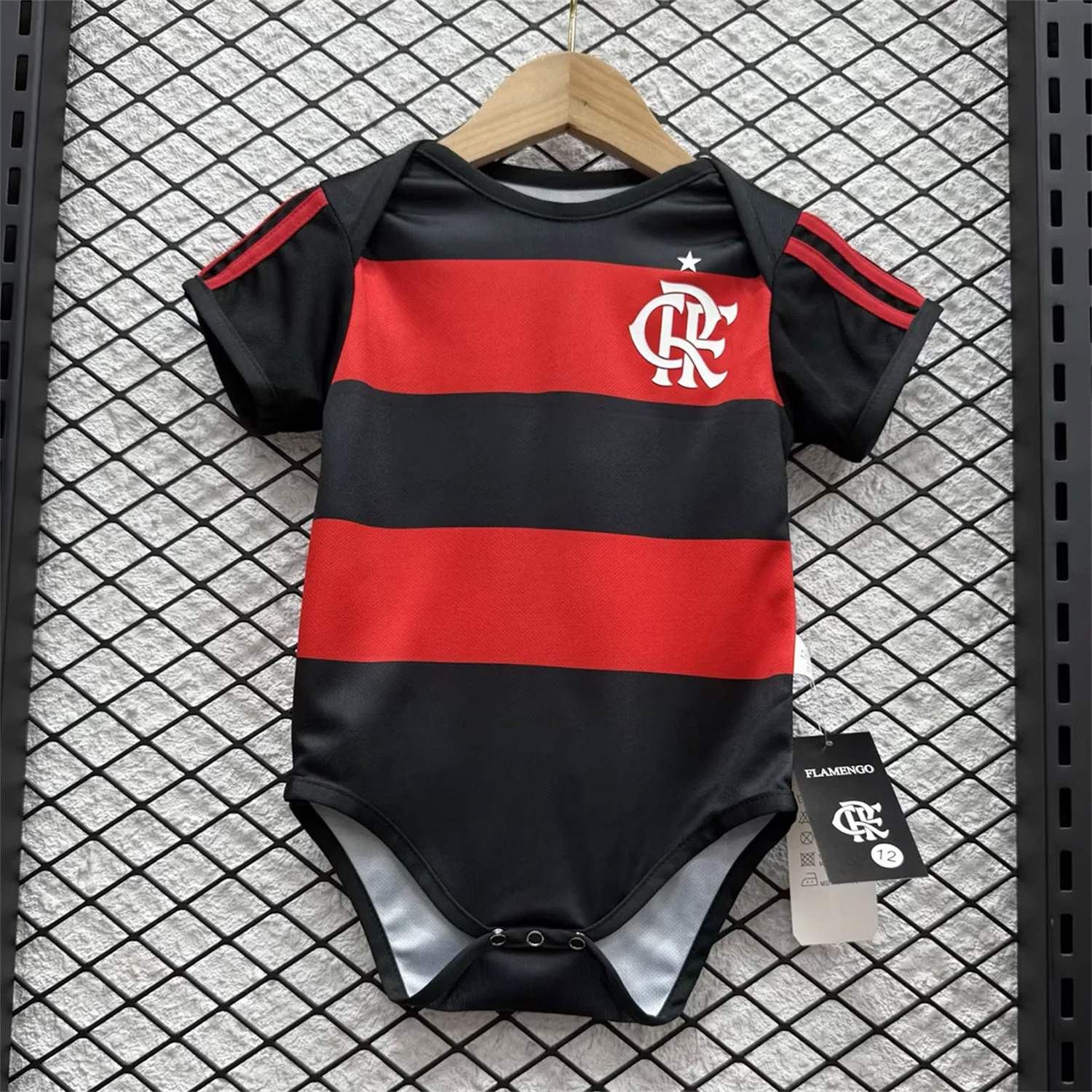 AlphaJersey-Flamengo 26-27 Home Baby Crawling Suit