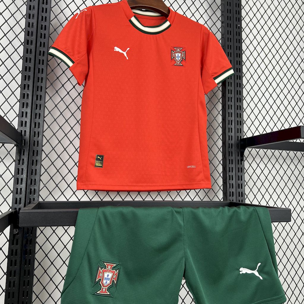 AlphaJersey-Portugal 2025-26 Home Kids Kit