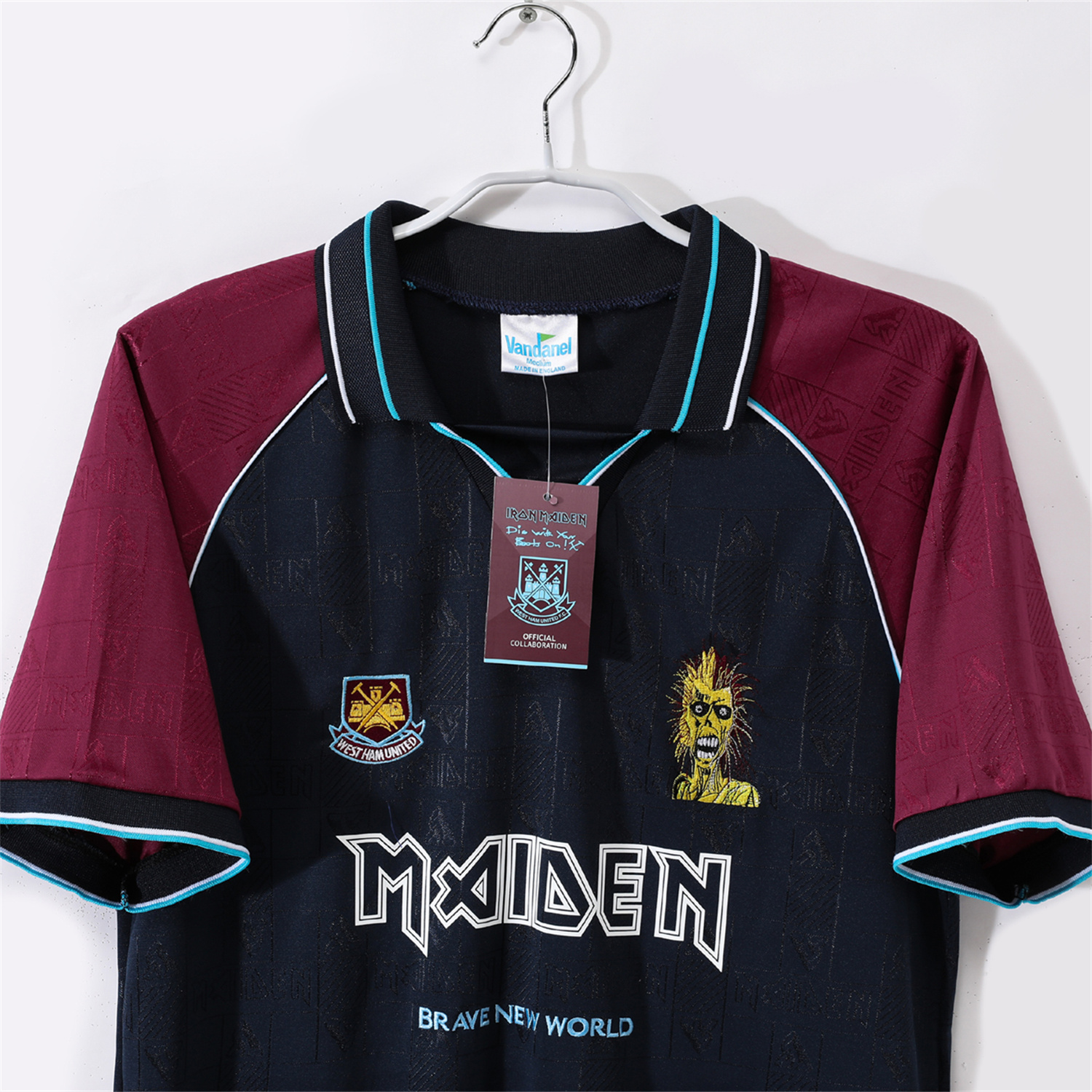 AlphaJersey-Retro West Ham United 1999 Iron Maiden Home Jersey