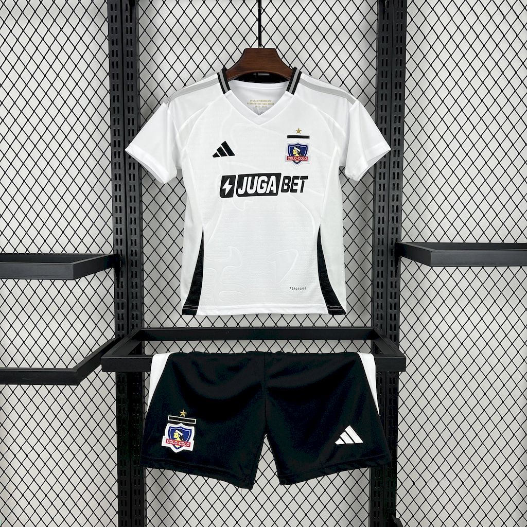 AlphaJersey-Colo Colo 2025 Home Kids Kit