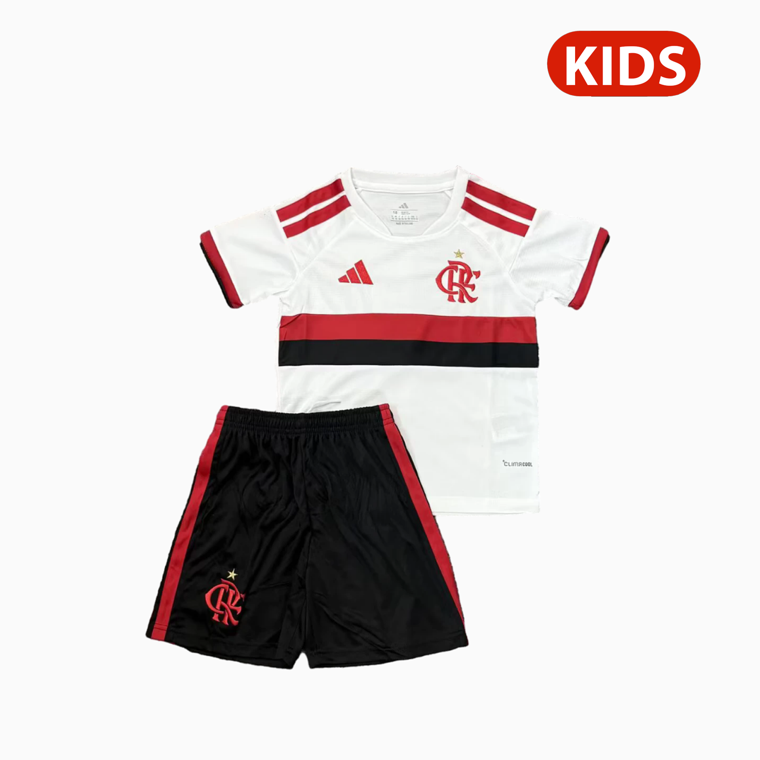 AlphaJersey-Flamengo 26-27 Away Unsponsored Kids Kit