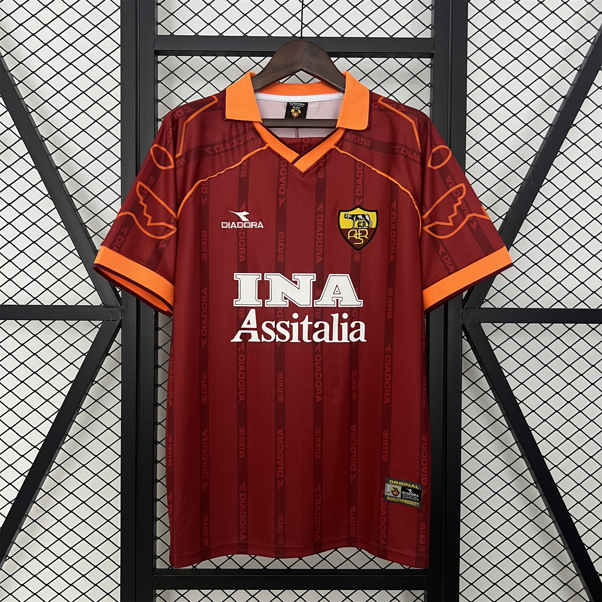 AlphaJersey-Retro Roma 1999-00 Home Jersey