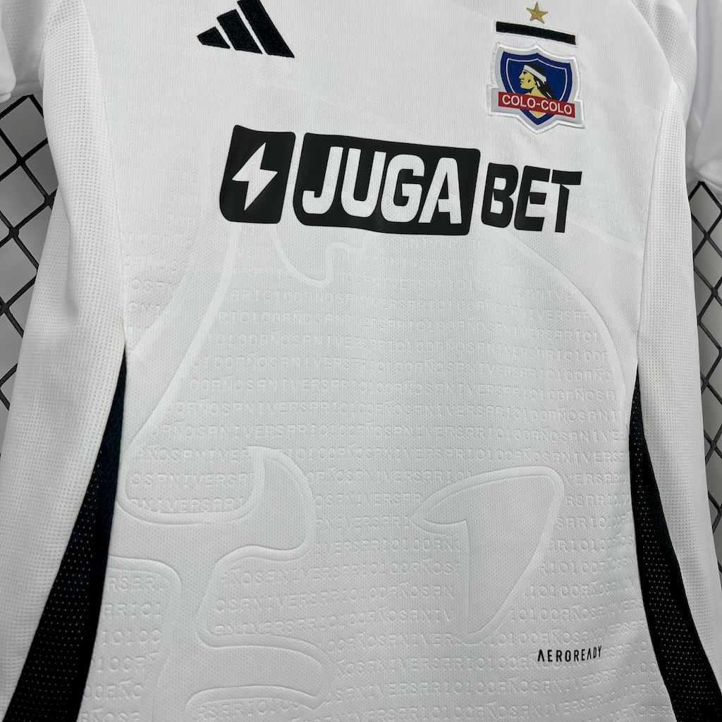 AlphaJersey-Colo Colo 2025 Home Kids Kit