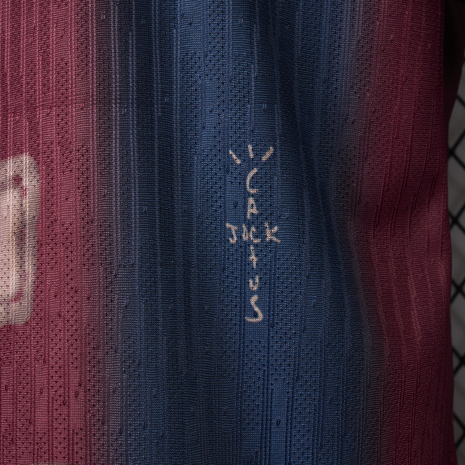 AlphaJersey-Barcelona x Travis Scott 2000-01 Home Retro Style Skeleton Jersey - Player Version
