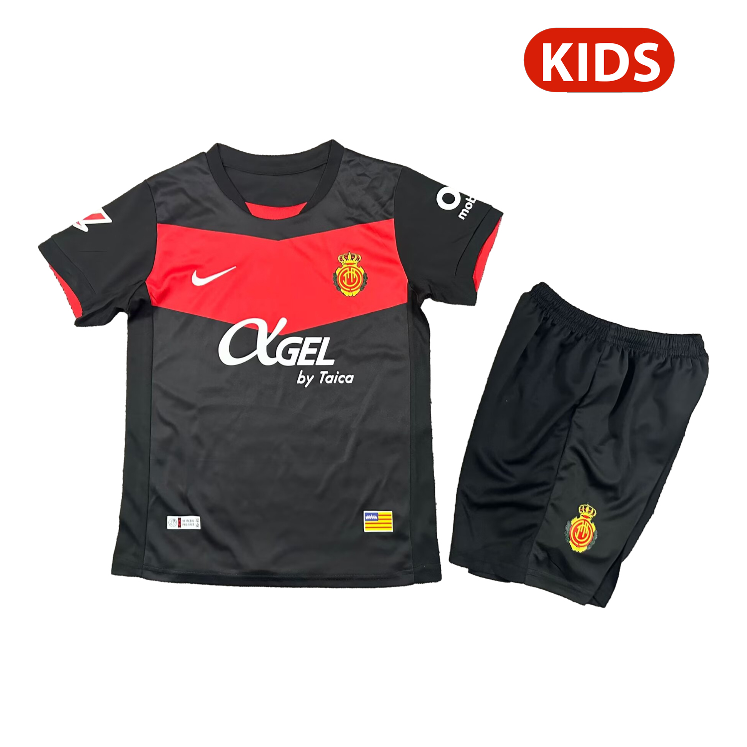 AlphaJersey-Mallorca 25-26 Third Black Kids Kit