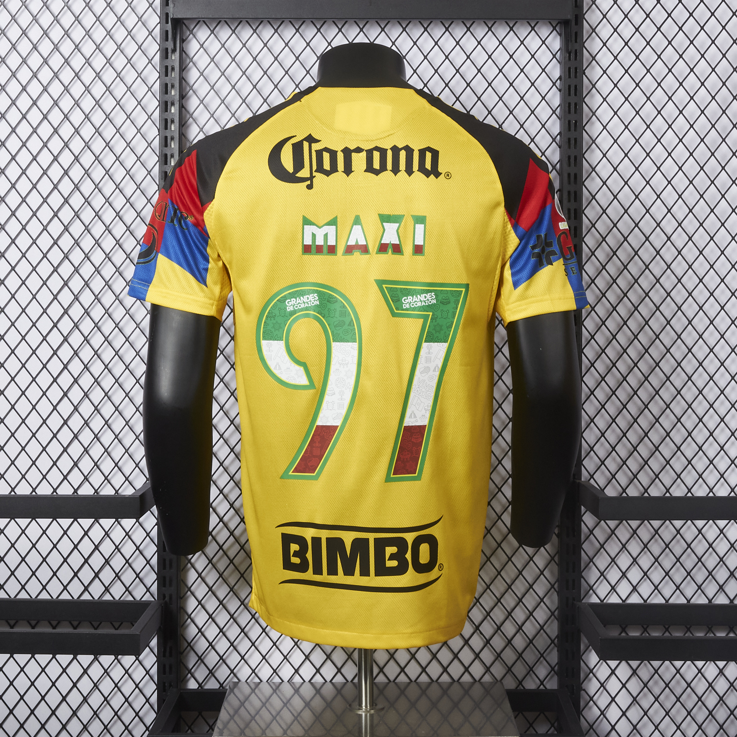 AlphaJersey-【Three-color Font】Club América 25-26 Home Yellow Jersey - Player Version