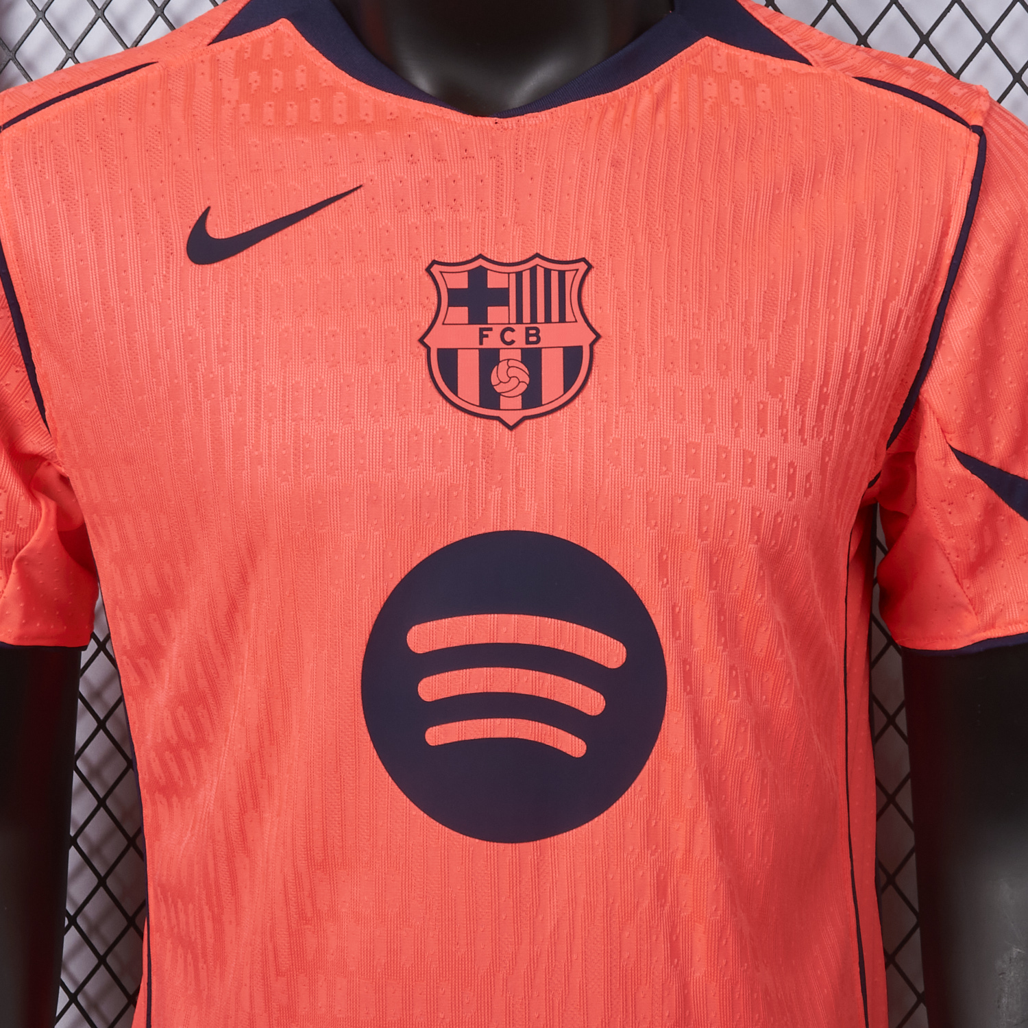 AlphaJersey-Barcelona 25-26 Third Orange Jersey - Player Version