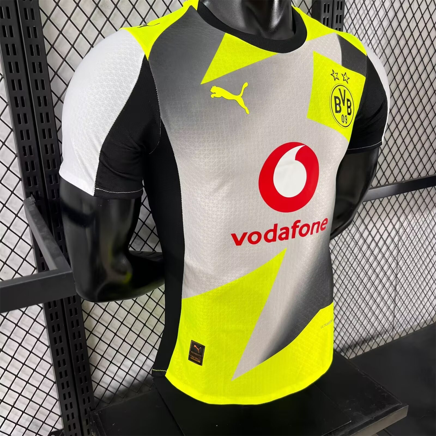 AlphaJersey-Dortmund 25-26 Away Silver Mist Jersey - Player Version