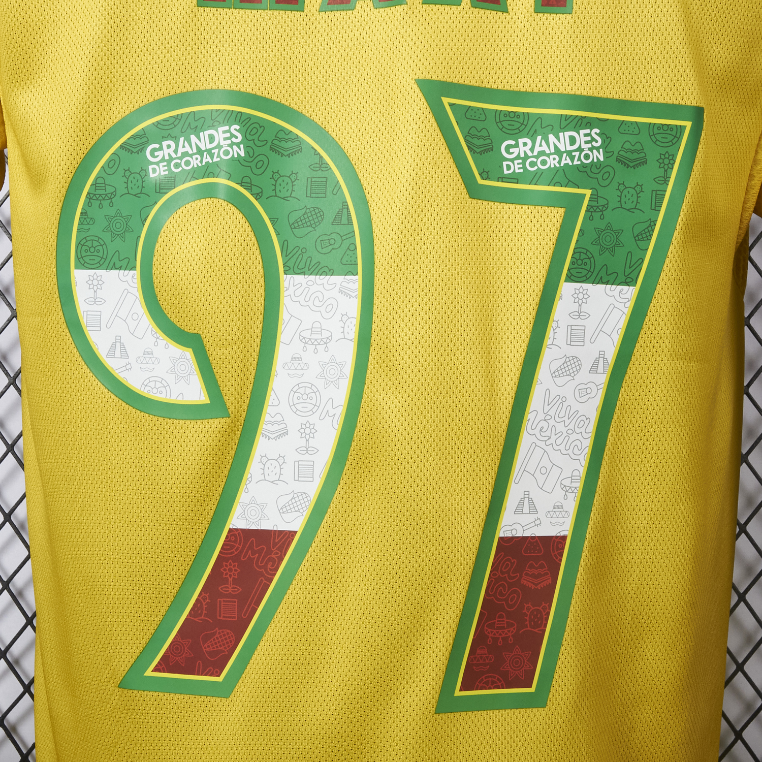 AlphaJersey-【Three-color Font】Club América 25-26 Home Yellow Jersey - Player Version