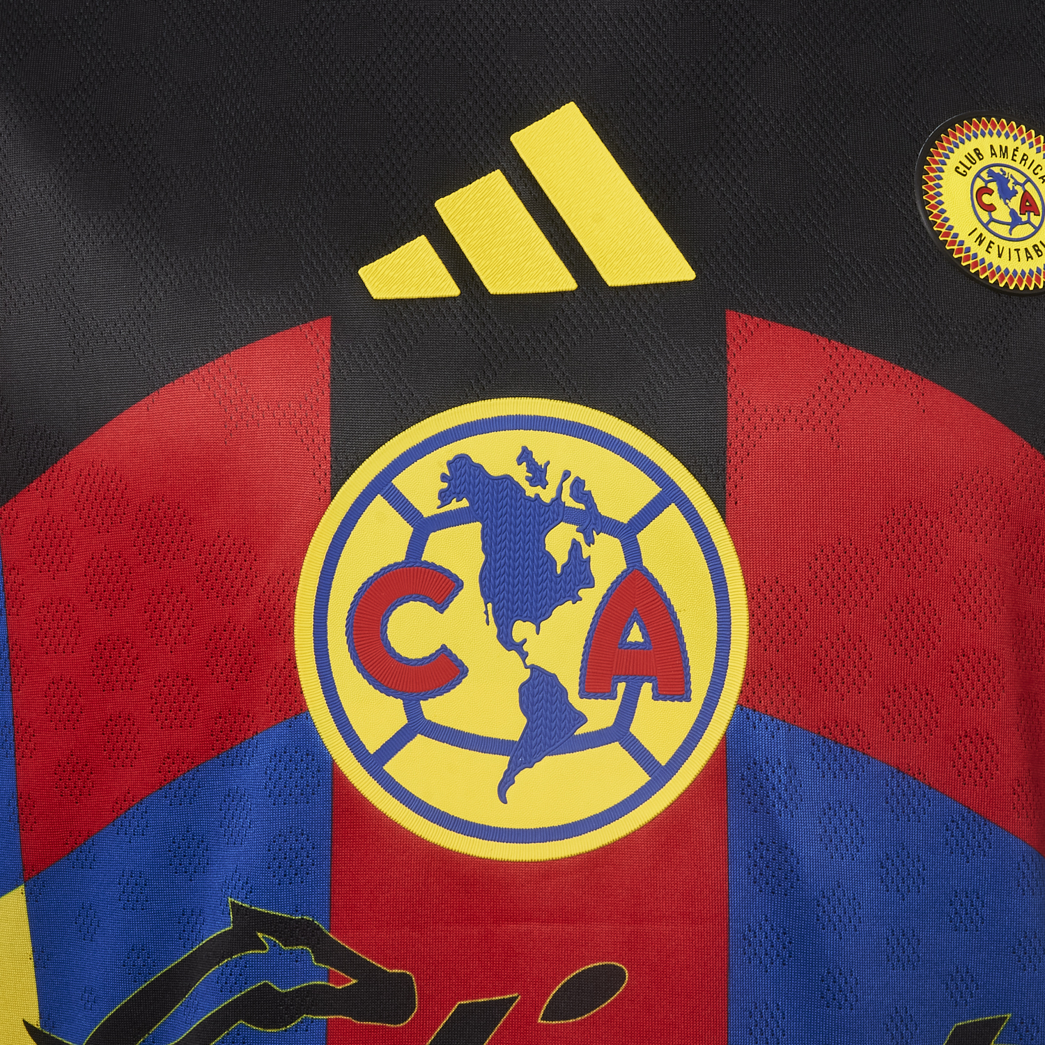 AlphaJersey-【Three-color Font】Club América 25-26 Home Yellow Jersey - Player Version