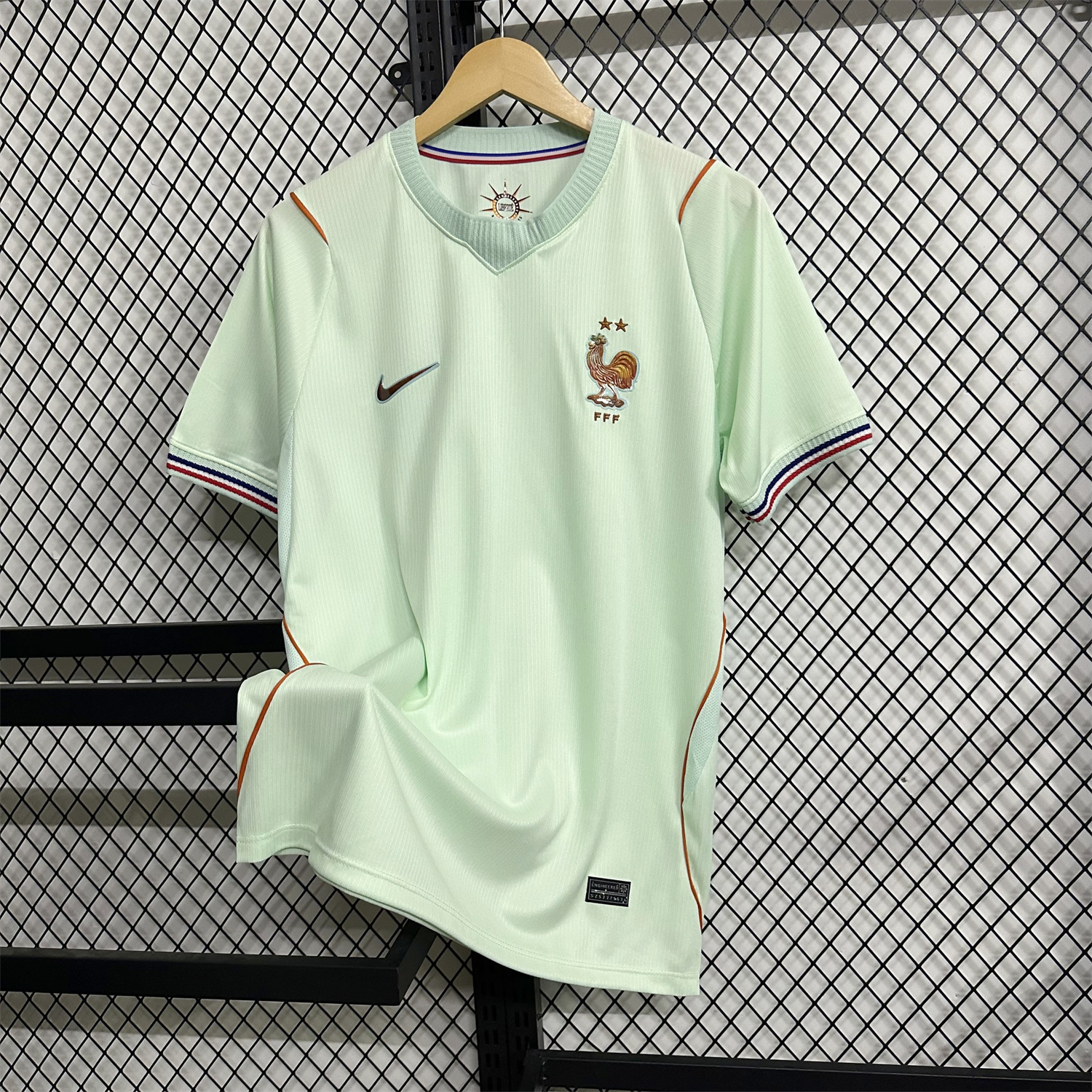 AlphaJersey-France 2026 Away Mint Green Jersey - Fans Version