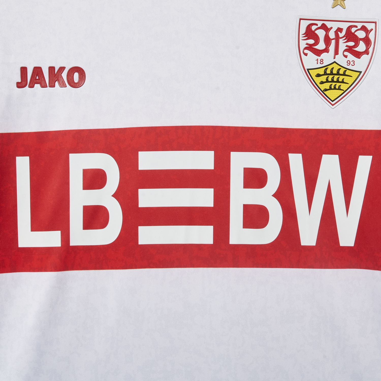 AlphaJersey-VfB Stuttgart 25-26 European Home Long Sleeves Jersey - Fans Version
