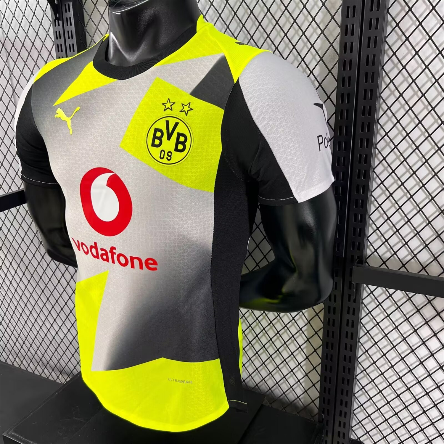 AlphaJersey-Dortmund 25-26 Away Silver Mist Jersey - Player Version