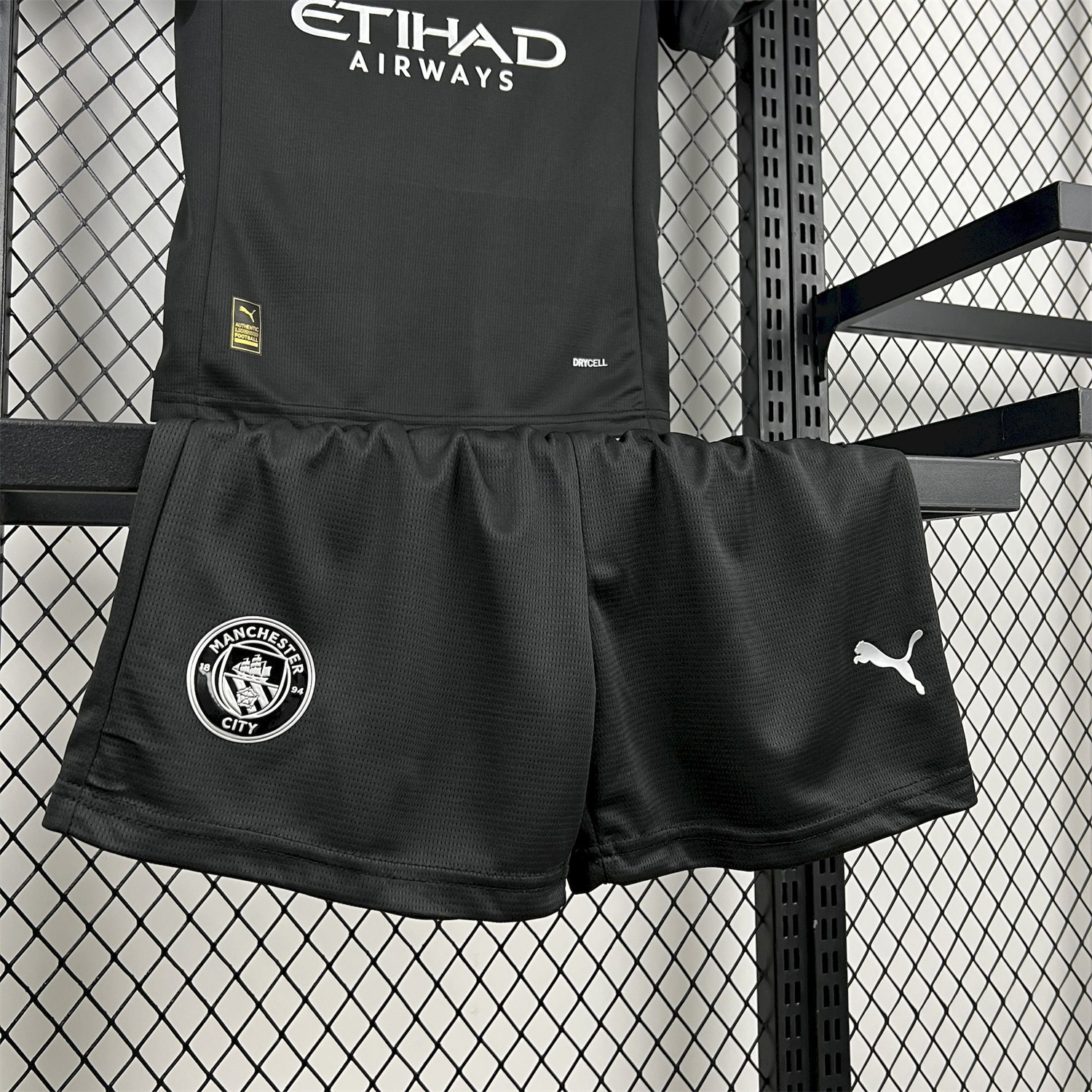 AlphaJersey-Manchester City 25-26 Away Black Kids Kit