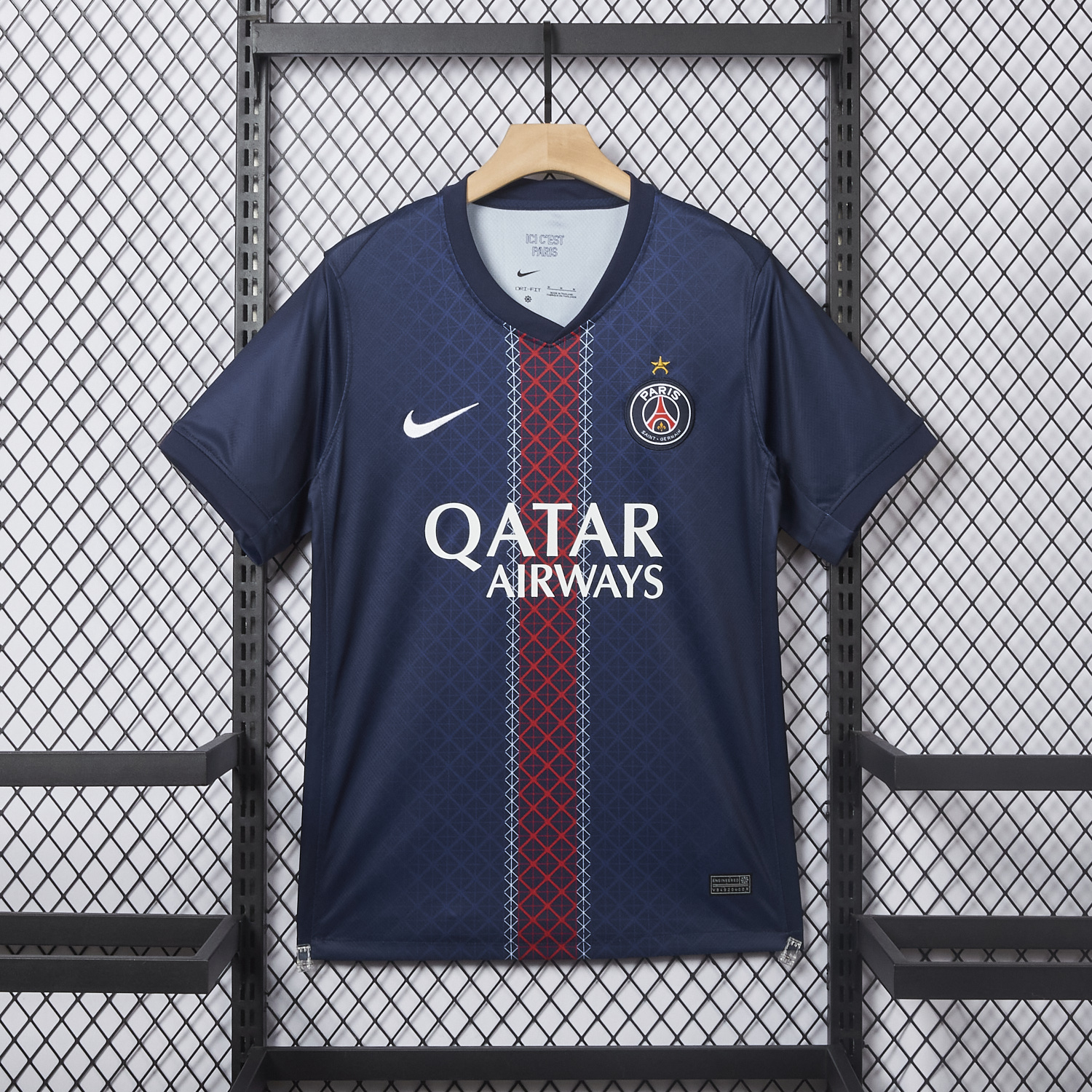 AlphaJersey-Paris Saint-Germain PSG 2025 Champions League Eiffel Tower Star Jersey - Fans Version